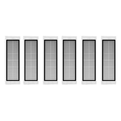 INF Filtre de remplacement pour Xiaomi Roborock S5/S5 MAX/S6/S6 Maxv/S60/S65 noir paquet de 6