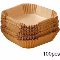 Papier jetable Air Fryer pour friteuses 100 pcs Nature