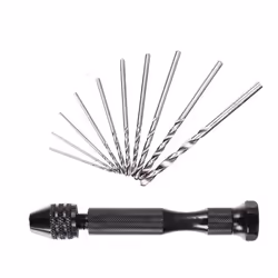 Perceuse à main - INF - Black - 10 mèches différentes - 0.8-3.0 mm