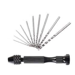 Perceuse à main - INF - Black - 10 mèches différentes - 0.8-3.0 mm