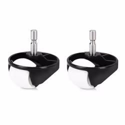 Pack de 2 roues avant pour iRobot Roomba 500/600/700/880/980 Noir