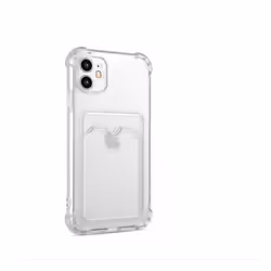 Coque iPhone 11 avec porte-cartes TPU transparente