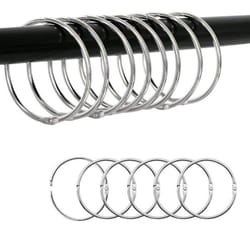 Anneaux de rideau - INF - 30 pcs - Argent - 60 mm - Métal durable antirouille