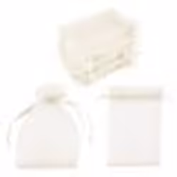 INF Sachets en organza 100-pack Creme 10x15 cm