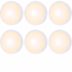 Lumières LED - INF - Armoire - Télécommande - 6 lampes - Blanc