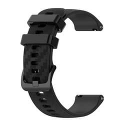 Bracelet de montre INF pour Omega/Huawei/Samsung Galaxy - Noir - Silicone - Adulte - Mixte
