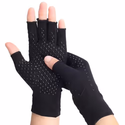 Gant de compression - INF - Noir - Coton spandex - Ajustement confortable - Mixte