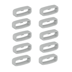 Boucle pour bracelets de montre - INF - 20 mm - Silicone - Paquet de 10 - Couleur Gris