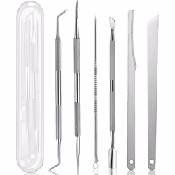 Kit de coupe-ongles 6 en 1 - INF - Ensemble doutils de coupe dongles - Silver