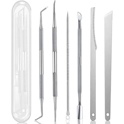 Kit de coupe-ongles 6 en 1 - INF - Ensemble doutils de coupe dongles - Silver