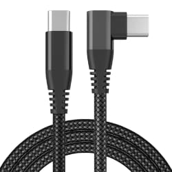 Chargeur USB-C coudé PD 60 W - Noir