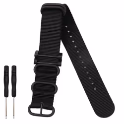 Bracelet de montre - INF - Suunto Core - Nylon - Noir - Sportif et léger