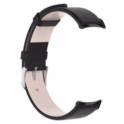 INF Bracelet de montre en cuir véritable Black Xiaomi Mi Band 8