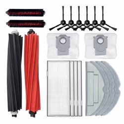 Kit daccessoires - INF - Xiaomi Roborock S8/S8+ - Noir - Nettoyage en profondeur - Compatible avec allergènes