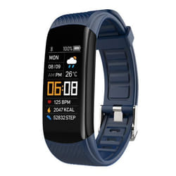 Bracelet dactivité - INF - DarkBlue - Cardiofréquencemètre - Multisport - Rechargeable USB