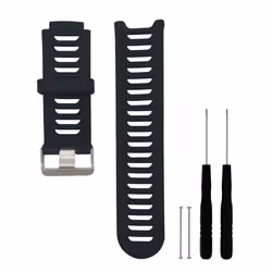 INF Bracelet de montre silicone Garmin Forerunner 910XT Le noir
