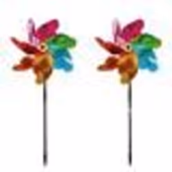 Moulins à vent - INF - 2-pack - Multicolore - Réfléchissants - Répulsifs pour oiseaux