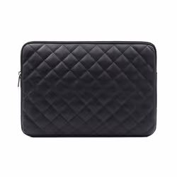 Housse pour ordinateur portable - INF - 156 pouces - Antichoc - Cuir PU - Noir