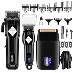 Tondeuse à cheveux et à barbe - INF - Noir - Rechargeable - Accessoires inclus - Sans fil
