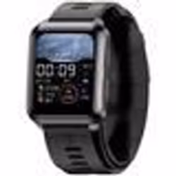 INF Montre Connectée Femme Homme avec Tensiomètre Cardiofréquencemètre Le noir