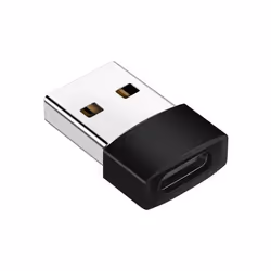 Adaptateur USB-C vers USB 2.0 - INF - Noir - Transfert de données rapide - Chargement compatible - Compact