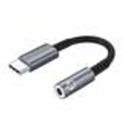 Adaptateur audio - INF - USB-C vers 35 mm - Couleur Gris - Écouteurs filaires compatibles