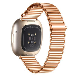 INF Bracelet de montre en acier inoxydable PinkGold Fitbit Versa 3 / Versa 4 / Sense 2