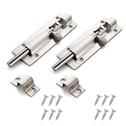 INF Porte De Trou De Cadenas Serrure De Sécurité Door Lock Verrou Portail 2-set 6 inch