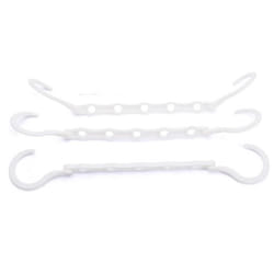 Cintre multifonctionnel - INF - Paquet de 3 - Blanc - 5 trous - Charge 10 kg