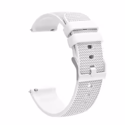 Bracelet de montre en silicone à motif à carreaux pour Garmin Vivoactive 4 18 mm - INF - Blanc
