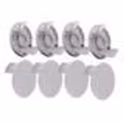 INF Paquet de 4 bobines de rechange pour tête de coupe de fil Gris