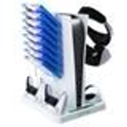 Support multifonctionnel - INF - PS VR2 et PS5 - Blanc - Ventilateurs de refroidissement - Charge simultanée