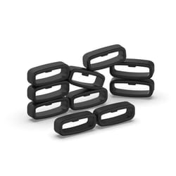 Boucle de bracelet de montre - INF - Pack de 10 - Silicone - Noir