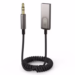 Câble Aux-Bluetooth - INF - Gris - Connectivité Bluetooth - Accessoire voiture - Pratique