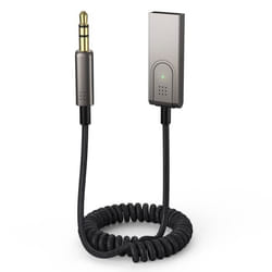 Câble Aux-Bluetooth - INF - Gris - Connectivité Bluetooth - Accessoire voiture - Pratique