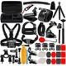 Kit daccessoires pour caméra daction - INF - 50 en 1 - Supports boucles de fixation sangles