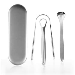 Gratte-langue en forme de U pour bébé - INF - paquet de 3 Silver