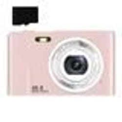 Appareil photo numérique - INF - 48 MP - HD 1080p - Zoom 16x - Carte mémoire 32 Go Rose