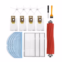 Accessoires Robot Aspirateur - INF - 18 pièces - Compatible Xiaomi Roborock S7/T7S - Entretien complet