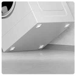 Roulettes coulissantes autocollantes - INF - Lot de 4 - Blanc - Pivotante - Plastique