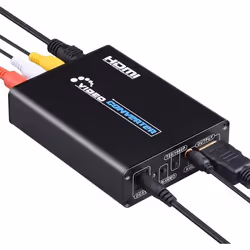 Convertisseur AV et S-Vidéo vers HDMI Convertisseur de signal Prise en charge 720P et 1080P