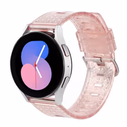INF Bracelet de montre brillant pour montre intelligente Pink 20 mm Samsung Galaxy Watch 5