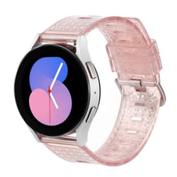 INF Bracelet de montre brillant pour montre intelligente Pink 20 mm Samsung Galaxy Watch 5