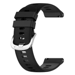 Bracelet de montre - INF - Le noir - Silicone - 18 mm - Mixte