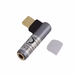 INF Adaptateur audio USB-C vers 35 mm pour casque Le noir
