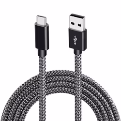 Câble USB 2.0 vers USB-C 3A charge rapide Black 2 m - Marque - Modèle - Noir - USB Type-C - Chargeur
