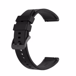 INF Bracelet de montre 20 mm Garmin/Huawei/Samsung Galaxy Watch Le noir