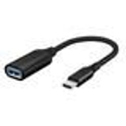 Adaptateur USB-C vers USB 3.0 - INF - Câble Noir - 5 Gbit/s - Compatible Disques Durs et Clés USB