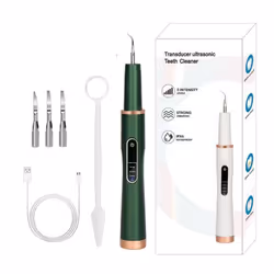 Détartreur à ultrasons - INF - Vert - 5 modes de nettoyage - 31 000 vibrations/min - 4 têtes de nettoyage