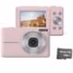 Appareil photo numérique - INF - 44MP - 1080P - 16X zoom - Carte 32 Go Rose